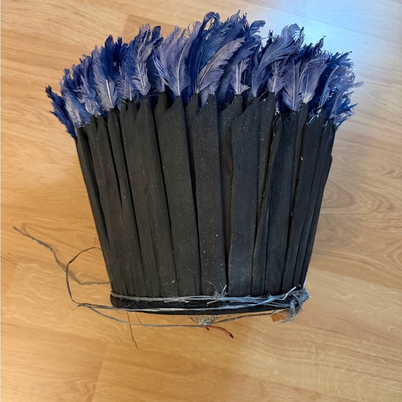 West African Feather Juju Hat Wall Decor - Picture 4 of 5